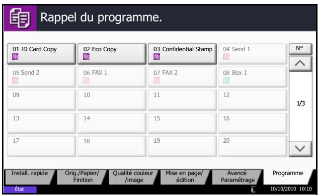OLIVETTI D-COPIA 8000 - Rappel de programmes - 2