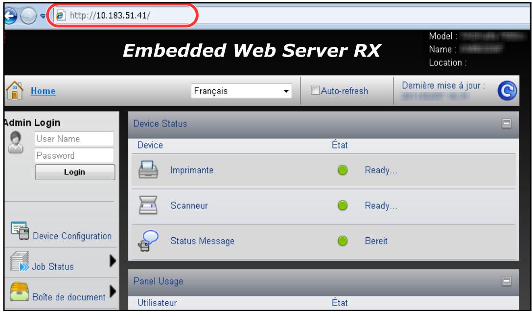 OLIVETTI D-COPIA 8000 - Embedded Web Server RX (paramètres e-mail) - 1