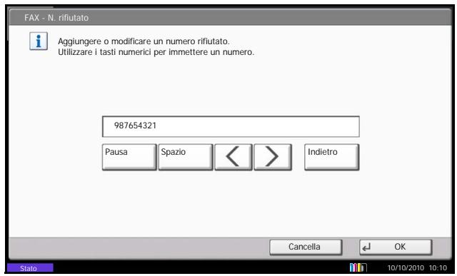 OLIVETTI D-COPIA 8000MF - Modifica ed eliminazione dei numeri fax rifiutati - 2