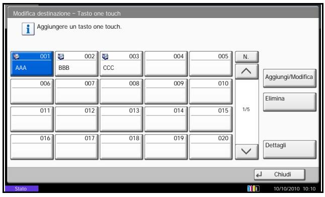 OLIVETTI D-COPIA 8000MF - Registrazione di un nuovo tasto one-touch - 1