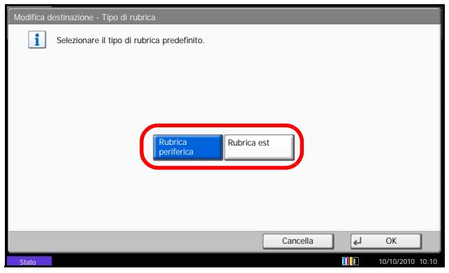 OLIVETTI D-COPIA 8000MF - Impostazione della rubrica predefinita visualizzata - 1