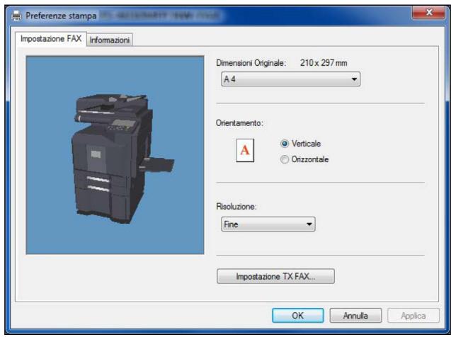 OLIVETTI D-COPIA 8000MF - Scheda Impostazione FAX - 1