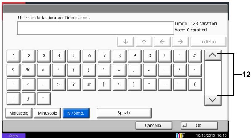 OLIVETTI D-COPIA 8000MF - Schemata per l'immissione di numero/simboli - 1