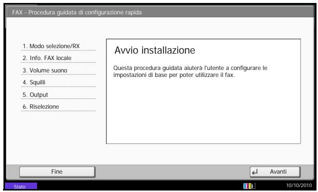 OLIVETTI D-COPIA 8000MF - Procedura di configurazione fax - 1