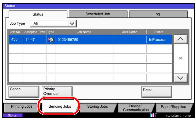 OLIVETTI D-COPIA 8000MF - Verifica dello stato della trasmissione - 1