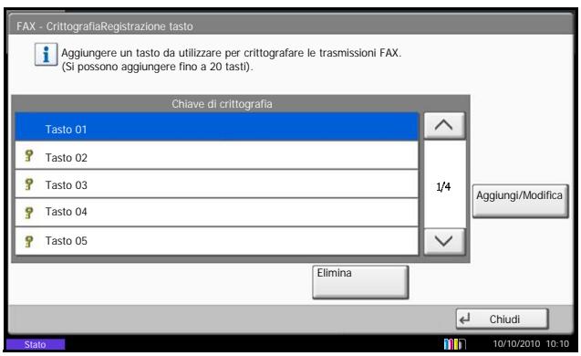 OLIVETTI D-COPIA 8000MF - Registrazione della chiave di crittografia - 1