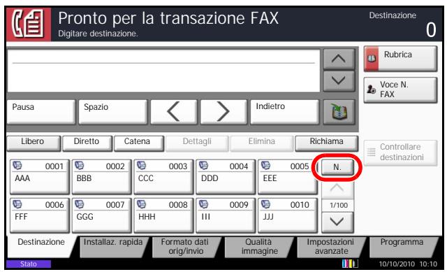 OLIVETTI D-COPIA 8000MF - Utilizzo dei tasti di composizione rapida - 1