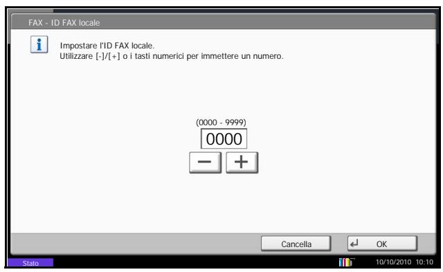 OLIVETTI D-COPIA 8000MF - Immissione dell'ID fax locale - 1