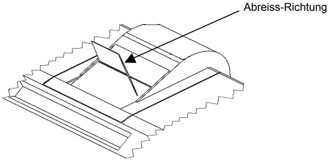OLIVETTI LOGOS 914T - Korrektes Abreissen des Bonstreifens - 1