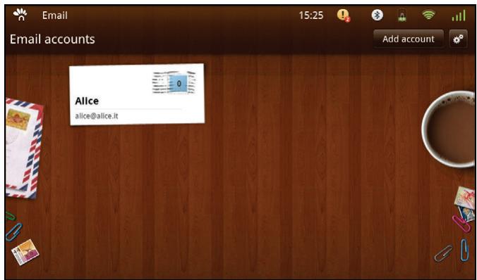 OLIVETTI OLIPAD - Select Add Account. - 1
