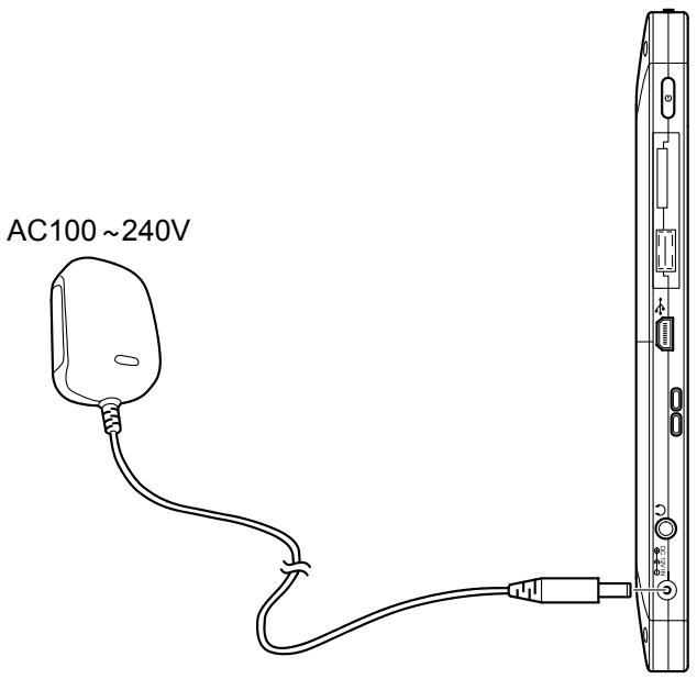 OLIVETTI OLIPAD - CONNECTING THE POWER ADAPTER - 1