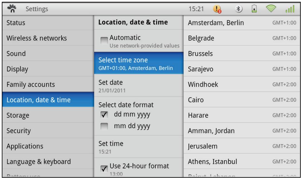 OLIVETTI OLIPAD - LOCATION, DATE AND TIME - 1