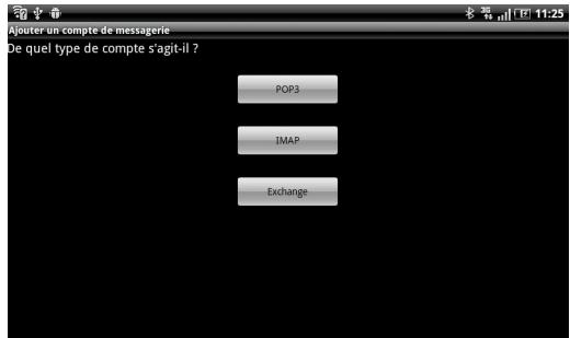 OLIVETTI OLIPADSMART - Configuration d'un compte de messagerie - 2