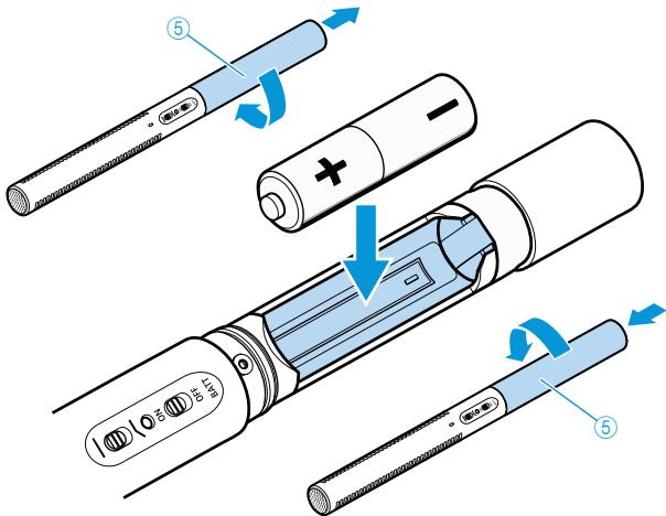 SENNHEISER MKE 600 - Alimentación interna de batería - 1