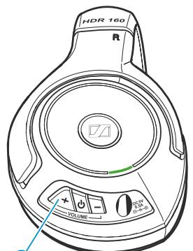 SENNHEISER RS 160 - Régler le volume du casque - 3