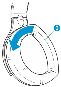 SENNHEISER RS 160 - Insérer et changer les accus ou piles du casque - 2