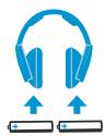 SENNHEISER RS 160 - Insérer et changer les accus ou piles du casque - 1