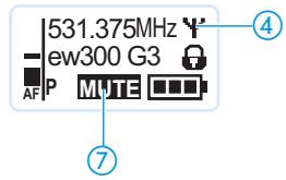 SENNHEISER SK 300 G3 - Couper le signal audio ou désactiver le signal radio - 4