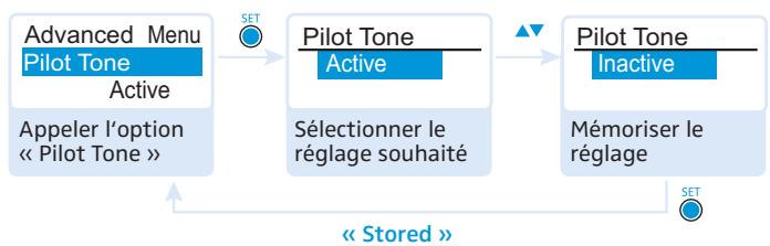 SENNHEISER SK 300 G3 - Activier/désactiver la transmission du signal pilote - « Pilot Tone » - 1