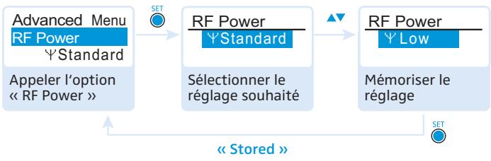 SENNHEISER SK 300 G3 - Régler la puissance d'émission - « RF Power » - 1