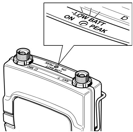 SENNHEISER SK 5012 - Batterie-Ende anzeigen - 1