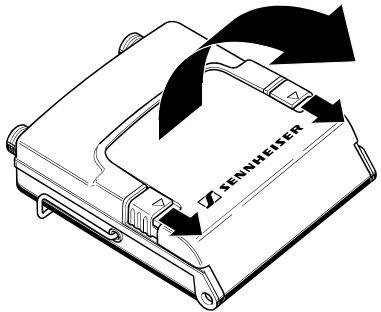 SENNHEISER SK 5012 - Insertion des piles - 1