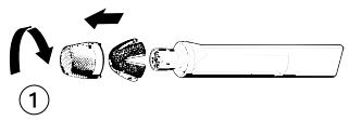 SENNHEISER SKM 1072-U - Desconectar el sonido del transmisor manual - 7
