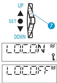 SENNHEISER SKM 5200 - Activer/désactiver le verrouillage automatique des touches - LOCK - 1