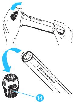 SENNHEISER SKM 5200 - Changer la tete du microphone - 1