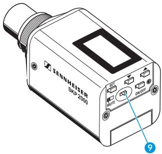 SENNHEISER SKP 2000 - Couper le signal audio ou désactiver le signal radio - 1