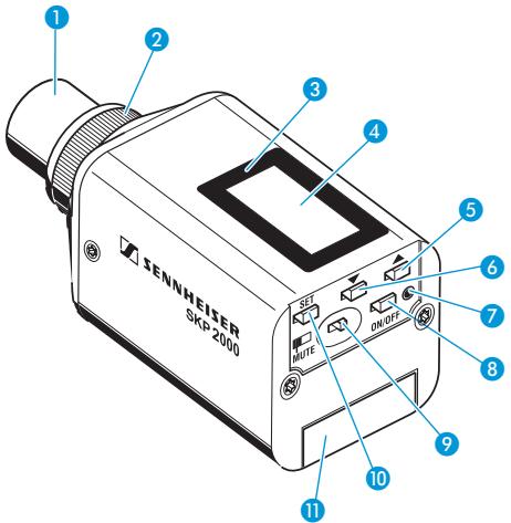 SENNHEISER SKP 2000 - Vue d'ensemble de l'émetteur « plug-on » SKP 2000 - 1
