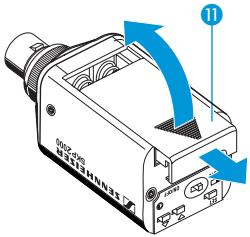 SENNHEISER SKP 2000 - Insérer les piles/le pack accu - 1
