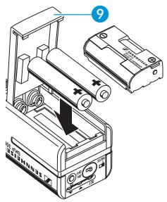 SENNHEISER SKP 3000 - Mettre en place et changer les piles - 2