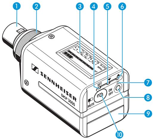 SENNHEISER SKP 3000 - Les éléments de commande - 1