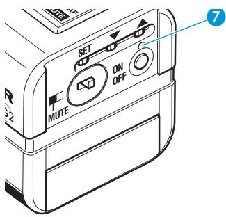 SENNHEISER SKP 500 G2 - Témoins de fonctionnement et d'etat des piles - 1
