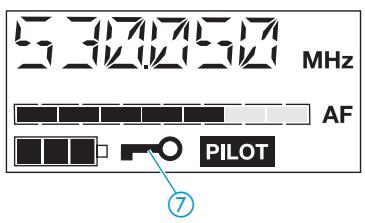 SENNHEISER SKP 500 G2 - Activer/désactiver le verrouillage des touches - LOCK - 1