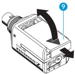 SENNHEISER SKP 500 G2 - Mettre en place et changer les piles - 1