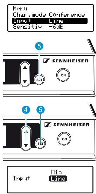 SENNHEISER SR 2020 D - Changer de mode d'utilisation (« Chan. mode ») - 2