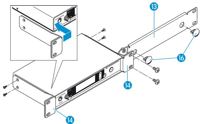 SENNHEISER SR 2020 D - Monter un seul émetteur dans un rack - 1