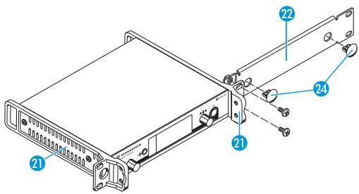 SENNHEISER SR 300 IEM G3 - Monter un seul émetteur dans un rack - 1