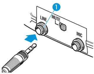 SENNHEISER TOURGUIDE SYSTEM 2020 - Raccorder une source sonore externe à l'émetteur de poche - 1