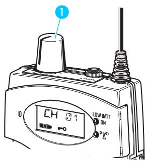 SENNHEISER TOURGUIDE UHF - Quitter le menu de setup - 1