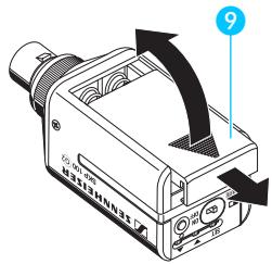 SENNHEISER TOURGUIDE UHF - Mettre en place et changer les piles - 1