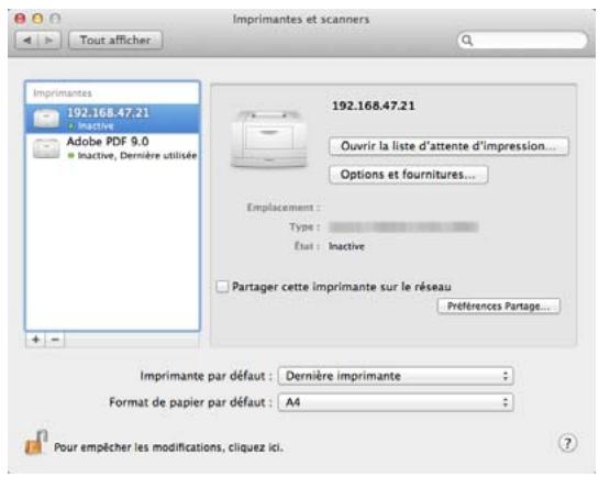 KYOCERA FS-4300DN - Installation sur un ordinateur Macintosh - 10