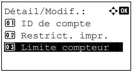 KYOCERA FS-4300DN - Détail/Modif. (Vérification/modification des paramètres d'ID de compte enregistré) - 10