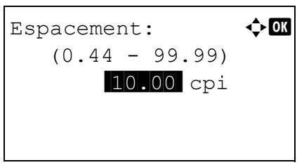 KYOCERA FS-4300DN - Espacement caractère - 2
