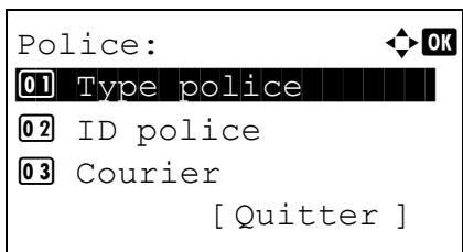 KYOCERA FS-4300DN - Police (Sélection de la police par défaut) - 1