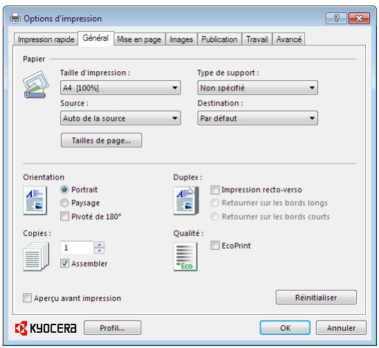 KYOCERA FS-4300DN - Impression à partir des applications - 2