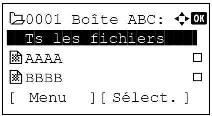 KYOCERA FS-4300DN - Appuyez sur [Sélect.]([Sélection de droit]). - 1