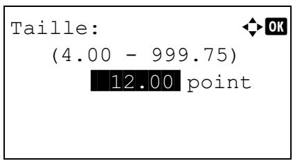 KYOCERA FS-4300DN - Modification de la taille de police par défaut - 2